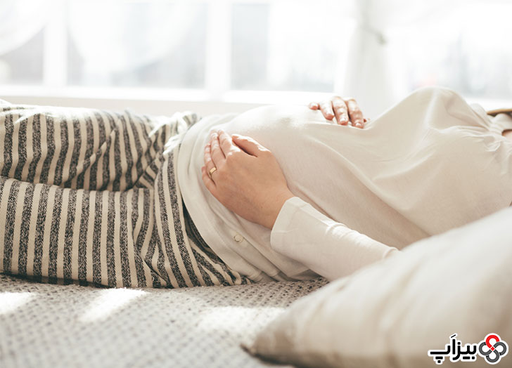 استراحت کردن زن باردار