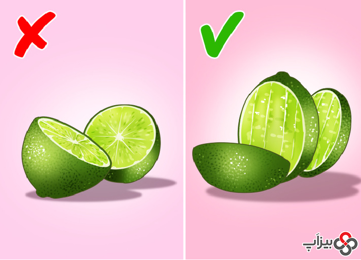 4. روش صحیح برش لیمو