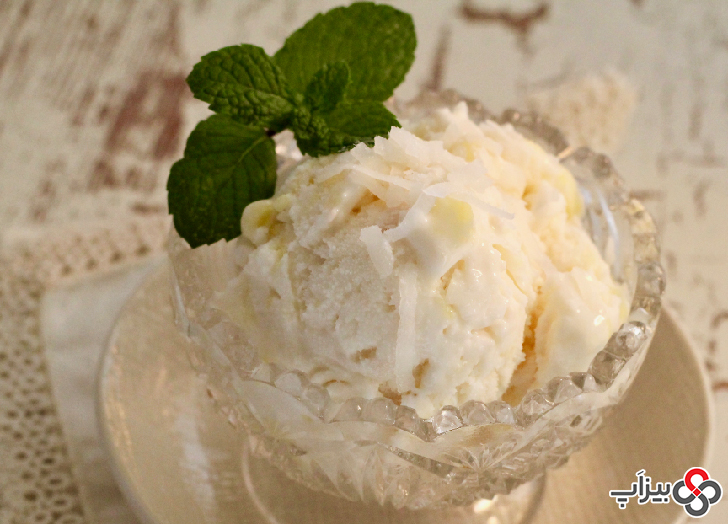 بستنی نارگیل ـ آناناس