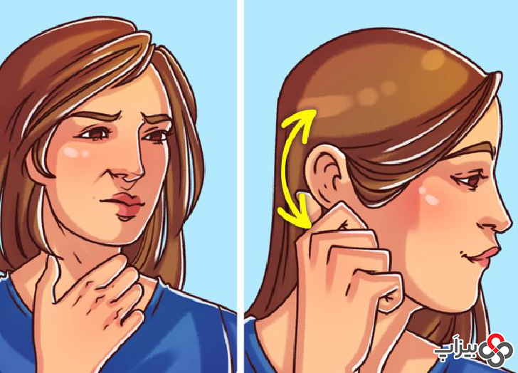 9. با خاراندن گوش خارش گلو را بهتر کنید